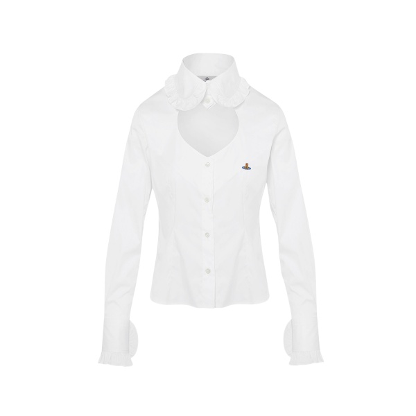 Vivienne Westwood Toulouse Frill Shirt - Vivienne Westwood Tops - Punk Luxury - Shop at Luxury Shoes 