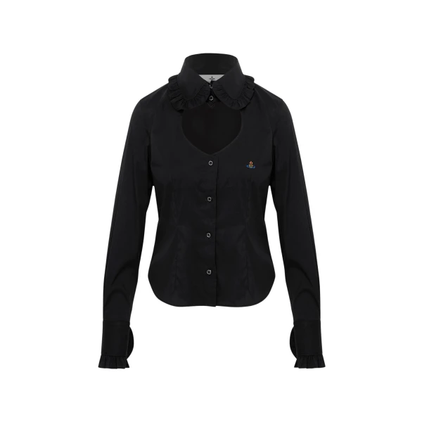 Vivienne Westwood Toulouse Frill Shirt - Vivienne Westwood Tops - Punk Luxury - Shop at Luxury Shoes 