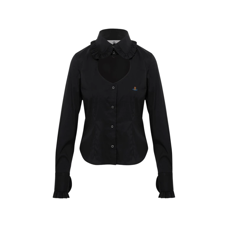 Vivienne Westwood Toulouse Frill Shirt - Vivienne Westwood Tops - Punk Luxury - Shop at Luxury Shoes 