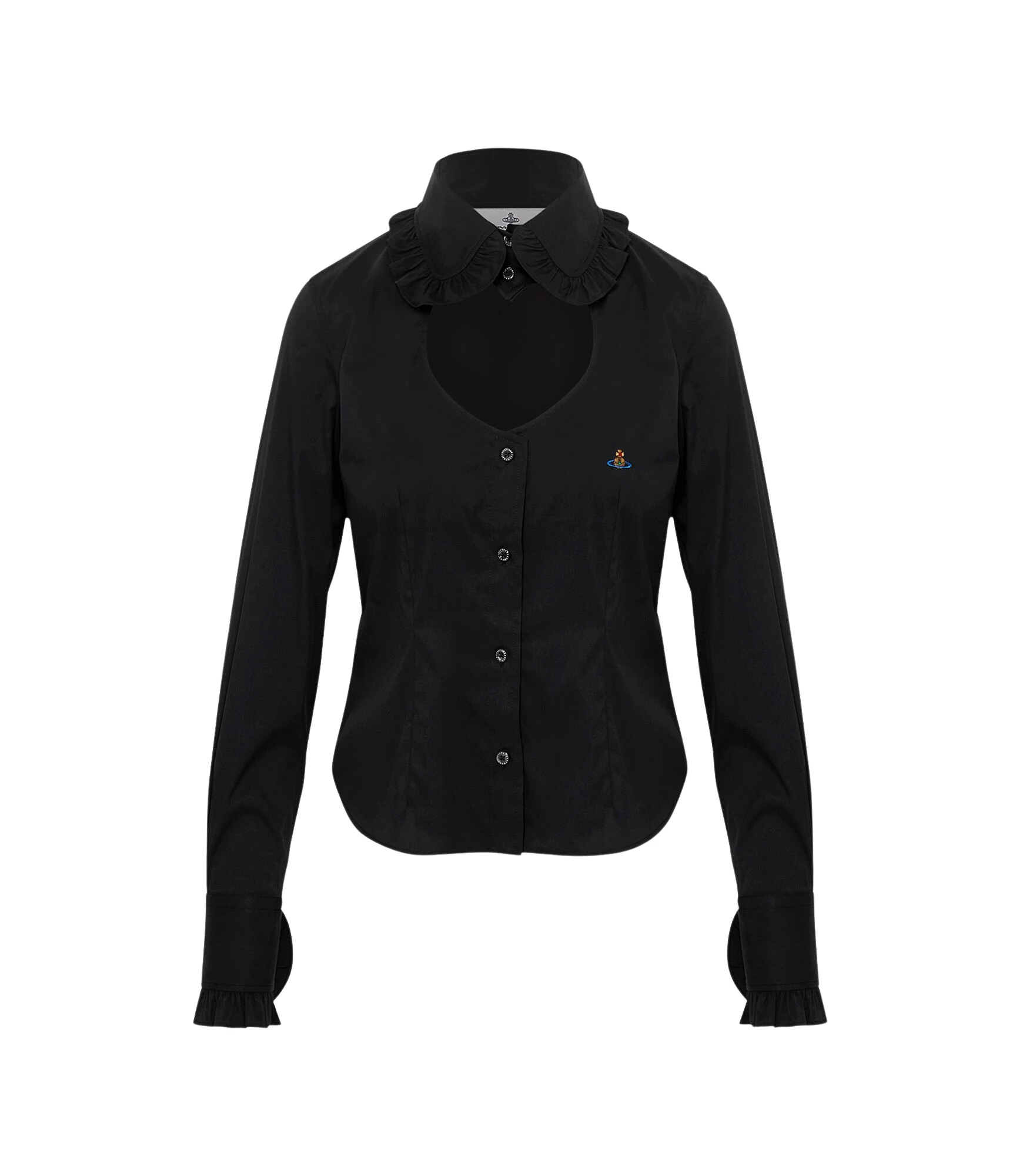 Toulouse-Frill-Shirt-Vivienne-Westwood-Tops-729995_nobg Vivienne Westwood Toulouse Frill Shirt - Vivienne Westwood Tops - Punk Luxury - Shop at Luxury Shoes