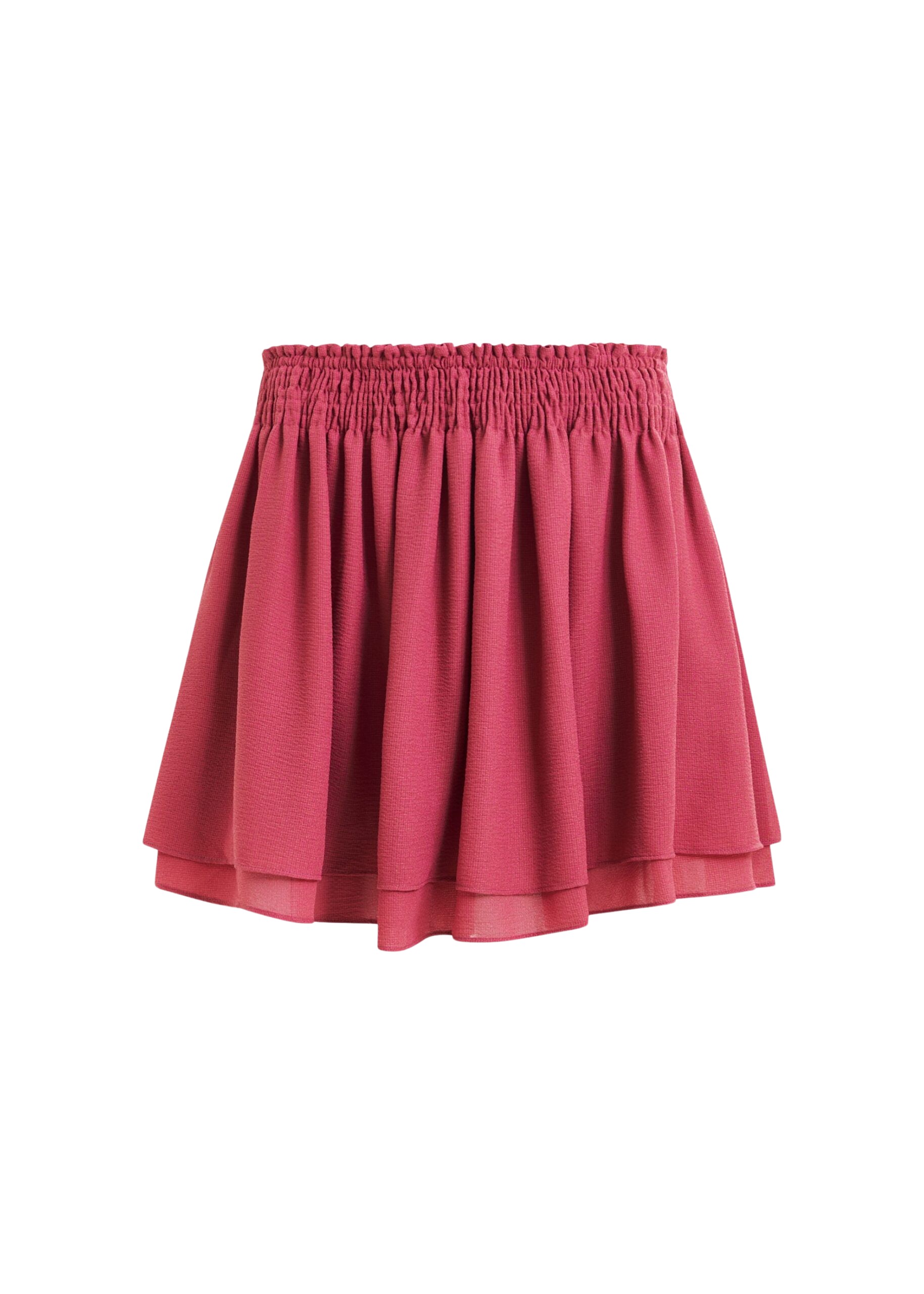 Essentiel Antwerp Vintage pink ruffled layered mini skirt - Essentiel Antwerp Skirts - Colorful Belgian Design - Shop at Luxury Shoes 