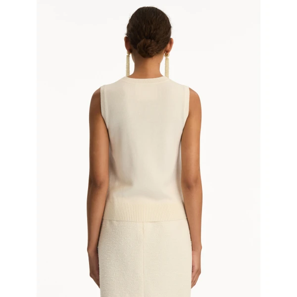 Oscar de la Renta Virgin Wool Tank - Oscar de la Renta Tops - American Couture - Shop at Luxury Shoes 