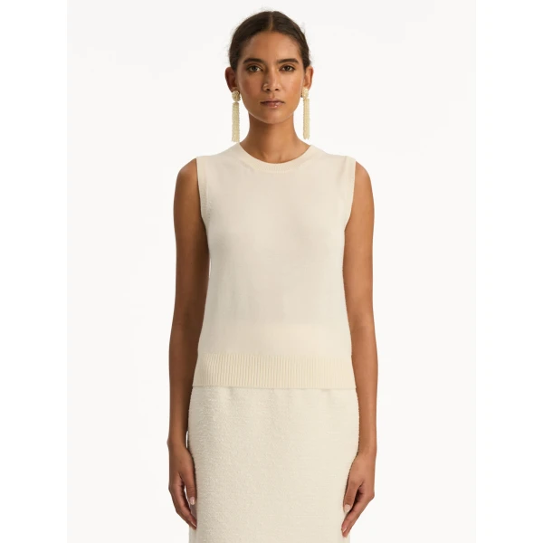 Oscar de la Renta Virgin Wool Tank - Oscar de la Renta Tops - American Couture - Shop at Luxury Shoes 