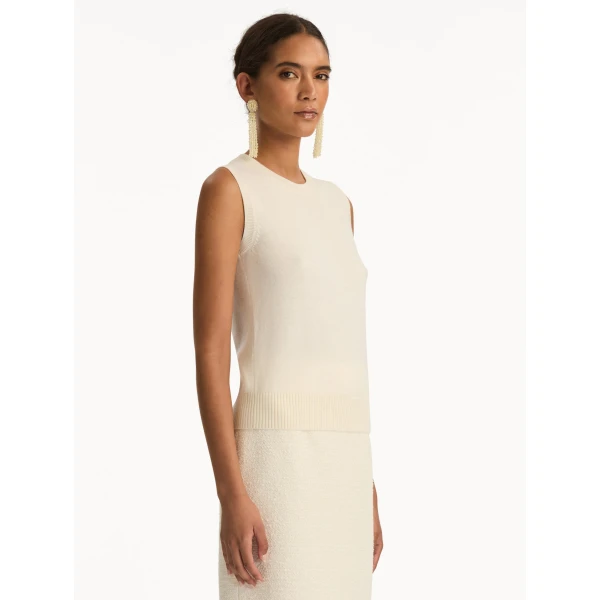 Oscar de la Renta Virgin Wool Tank - Oscar de la Renta Tops - American Couture - Shop at Luxury Shoes 