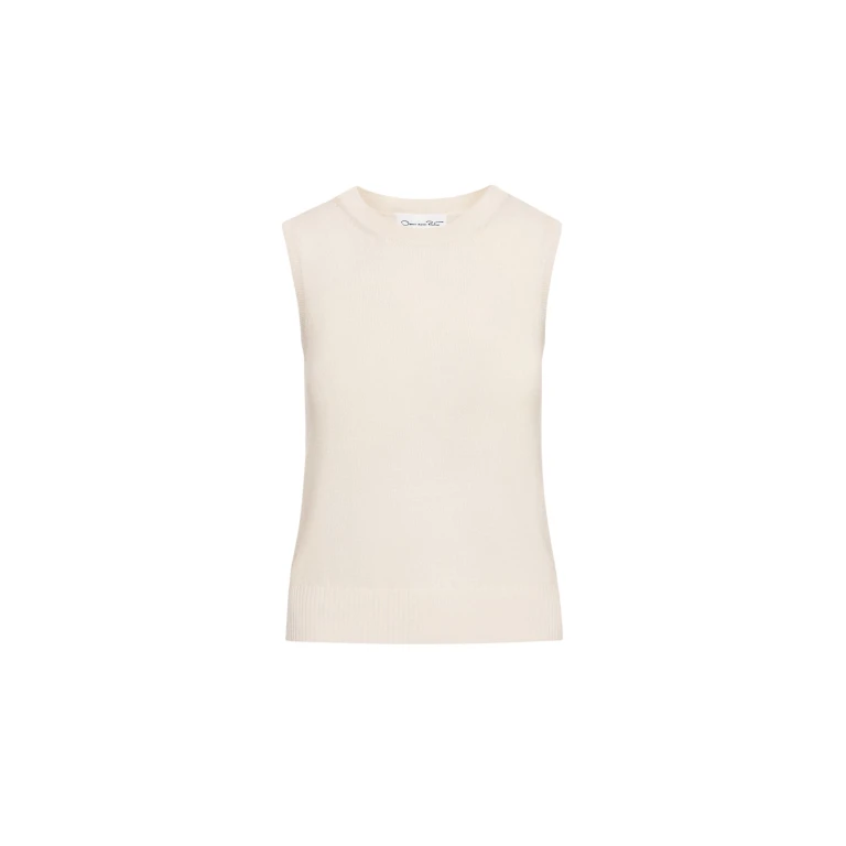 Oscar de la Renta Virgin Wool Tank - Oscar de la Renta Tops - American Couture - Shop at Luxury Shoes 
