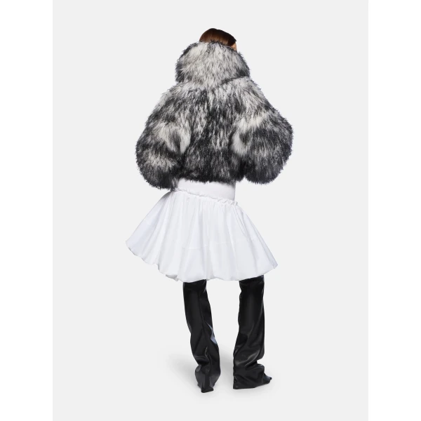 The Attico White And Black Bomber - The Attico Jackets - Designed by Gilda Ambrosio & Giorgia Tordini - Shop at Luxury Shoes 