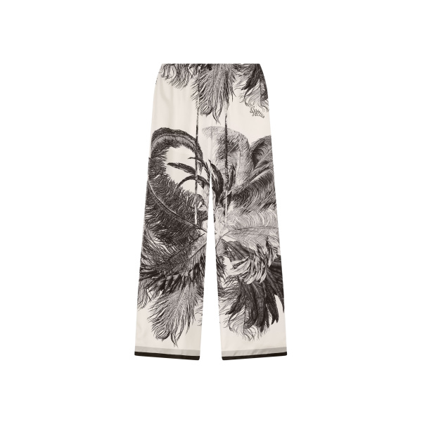The Attico White And Black Long Pant - The Attico Pants - Designed by Gilda Ambrosio & Giorgia Tordini - Shop at Luxury Shoes 