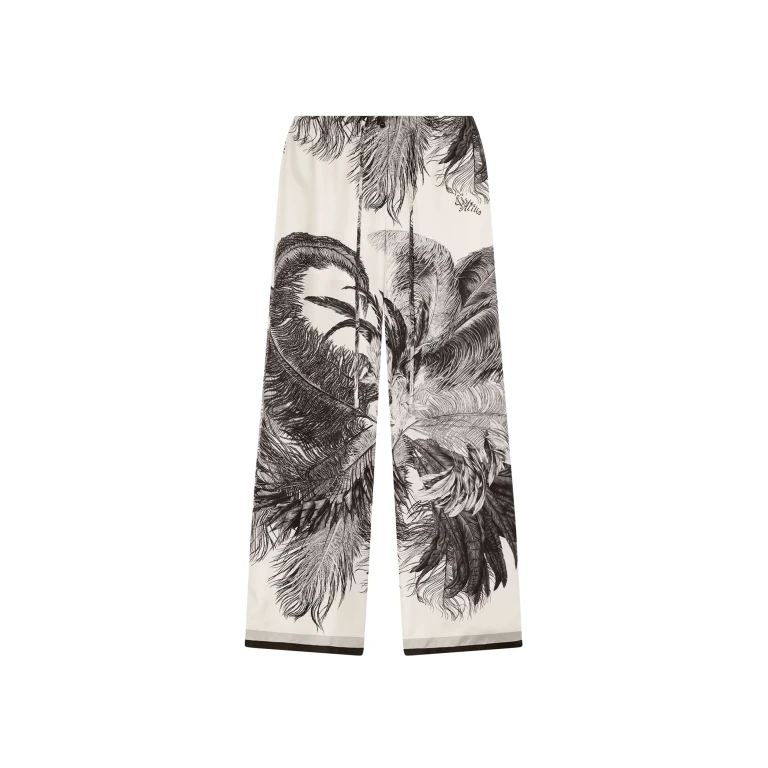 The Attico White And Black Long Pant - The Attico Pants - Designed by Gilda Ambrosio & Giorgia Tordini - Shop at Luxury Shoes 
