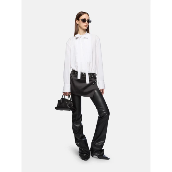 The Attico White And Black Mini Dress - The Attico Dresses - Designed by Gilda Ambrosio & Giorgia Tordini - Shop at Luxury Shoes 
