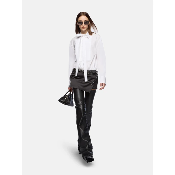 The Attico White And Black Mini Dress - The Attico Dresses - Designed by Gilda Ambrosio & Giorgia Tordini - Shop at Luxury Shoes 