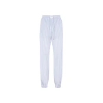 The Attico White And Navy Blue Long Pants - The Attico Pants - Designed by Gilda Ambrosio & Giorgia Tordini - Shop at Luxury Shoes 