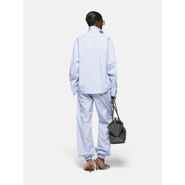 The Attico White And Navy Blue Long Pants - The Attico Pants - Designed by Gilda Ambrosio & Giorgia Tordini - Shop at Luxury Shoes 