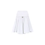The Attico White Midi Skirt - The Attico Skirts - Designed by Gilda Ambrosio & Giorgia Tordini - Shop at Luxury Shoes 