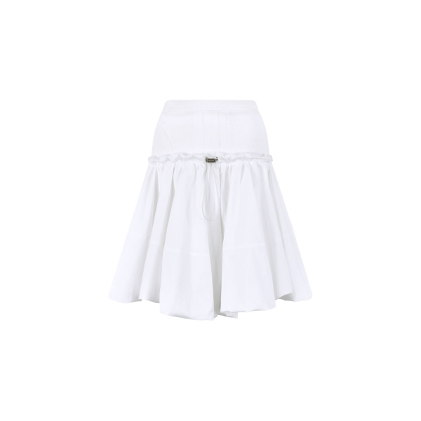 The Attico White Midi Skirt - The Attico Skirts - Designed by Gilda Ambrosio & Giorgia Tordini - Shop at Luxury Shoes 
