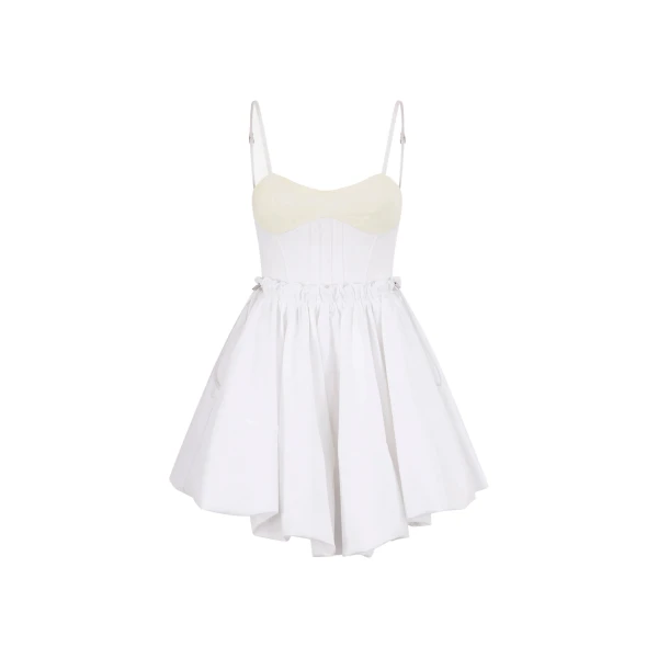 The Attico White Mini Dress - The Attico Dresses - Designed by Gilda Ambrosio & Giorgia Tordini - Shop at Luxury Shoes 