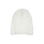 The Attico White Short Coat - The Attico Coats - Designed by Gilda Ambrosio & Giorgia Tordini - Shop at Luxury Shoes 
