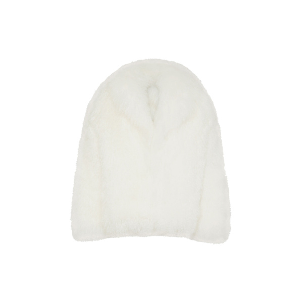 The Attico White Short Coat - The Attico Coats - Designed by Gilda Ambrosio & Giorgia Tordini - Shop at Luxury Shoes 