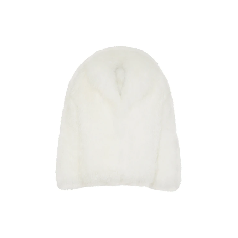 The Attico White Short Coat - The Attico Coats - Designed by Gilda Ambrosio & Giorgia Tordini - Shop at Luxury Shoes 