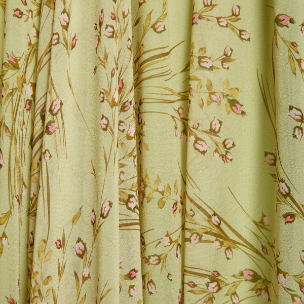 Giambattista Valli Wild Flowers Green Silk Blouse - Giambattista Valli Tops - Romantic Couture - Shop at Luxury Shoes 