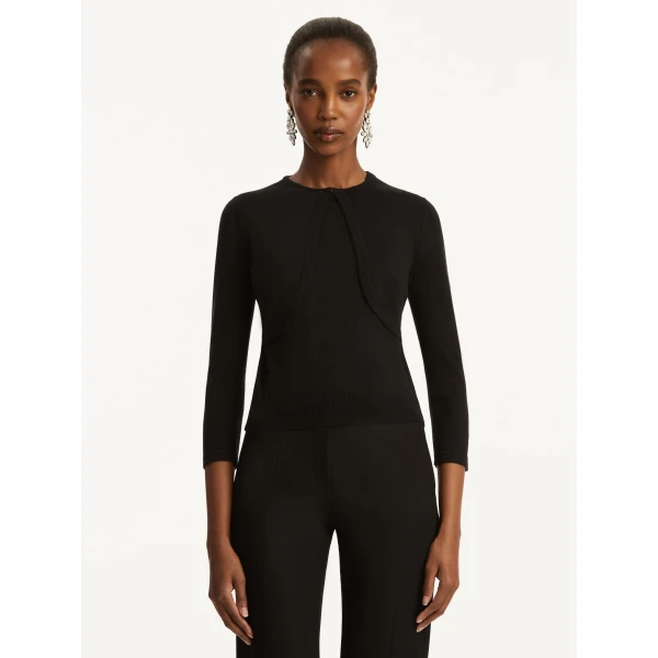 Oscar de la Renta Wool-Blend Bolero - Oscar de la Renta Jackets - American Couture - Shop at Luxury Shoes 