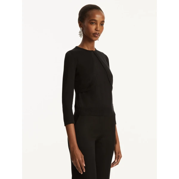 Oscar de la Renta Wool-Blend Bolero - Oscar de la Renta Jackets - American Couture - Shop at Luxury Shoes 