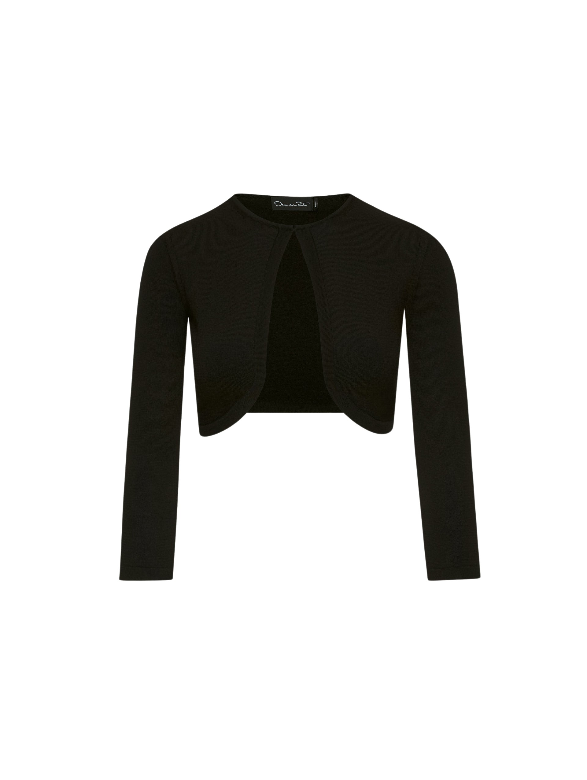 Oscar de la Renta Wool-Blend Bolero Jacket