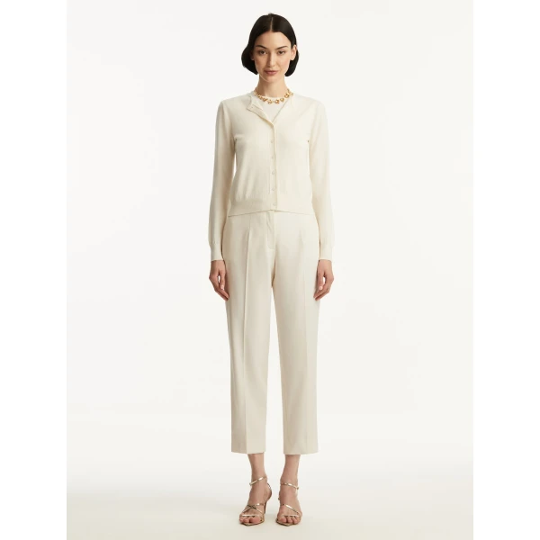 Oscar de la Renta Wool-Blend Cardigan - Oscar de la Renta Knitwear - American Couture - Shop at Luxury Shoes 