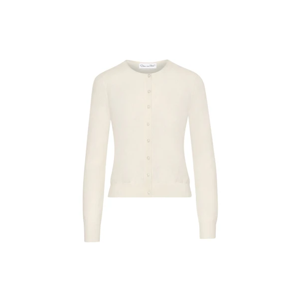 Oscar de la Renta Wool-Blend Cardigan - Oscar de la Renta Knitwear - American Couture - Shop at Luxury Shoes 