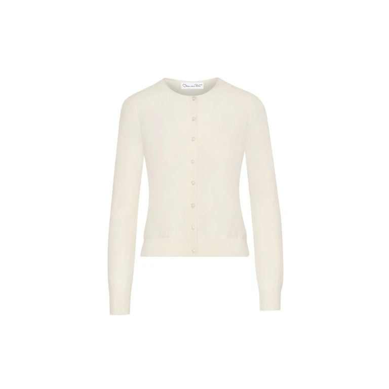 Oscar de la Renta Wool-Blend Cardigan - Oscar de la Renta Knitwear - American Couture - Shop at Luxury Shoes 