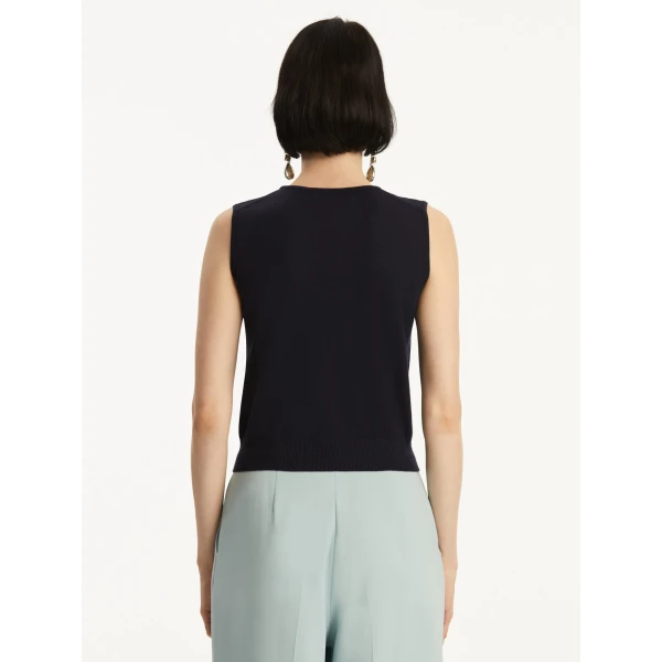 Oscar de la Renta Wool-Blend Tank - Oscar de la Renta Tops - American Couture - Shop at Luxury Shoes 