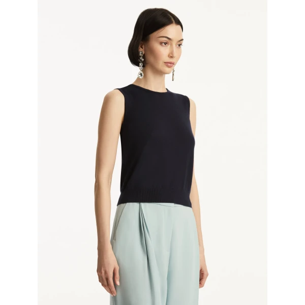 Oscar de la Renta Wool-Blend Tank - Oscar de la Renta Tops - American Couture - Shop at Luxury Shoes 