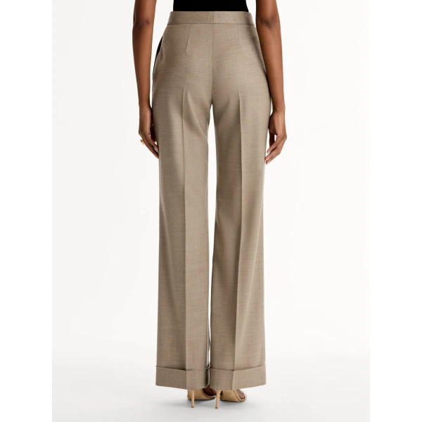 Oscar de la Renta Wool-Blend Wide-Leg Pant - Oscar de la Renta Pants - American Couture - Shop at Luxury Shoes 