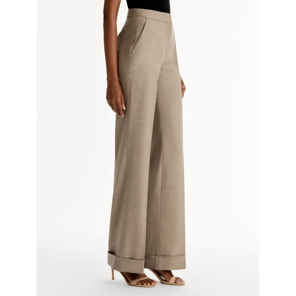 Oscar de la Renta Wool-Blend Wide-Leg Pant - Oscar de la Renta Pants - American Couture - Shop at Luxury Shoes 
