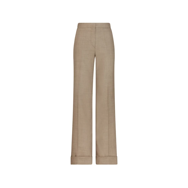 Oscar de la Renta Wool-Blend Wide-Leg Pant - Oscar de la Renta Pants - American Couture - Shop at Luxury Shoes 
