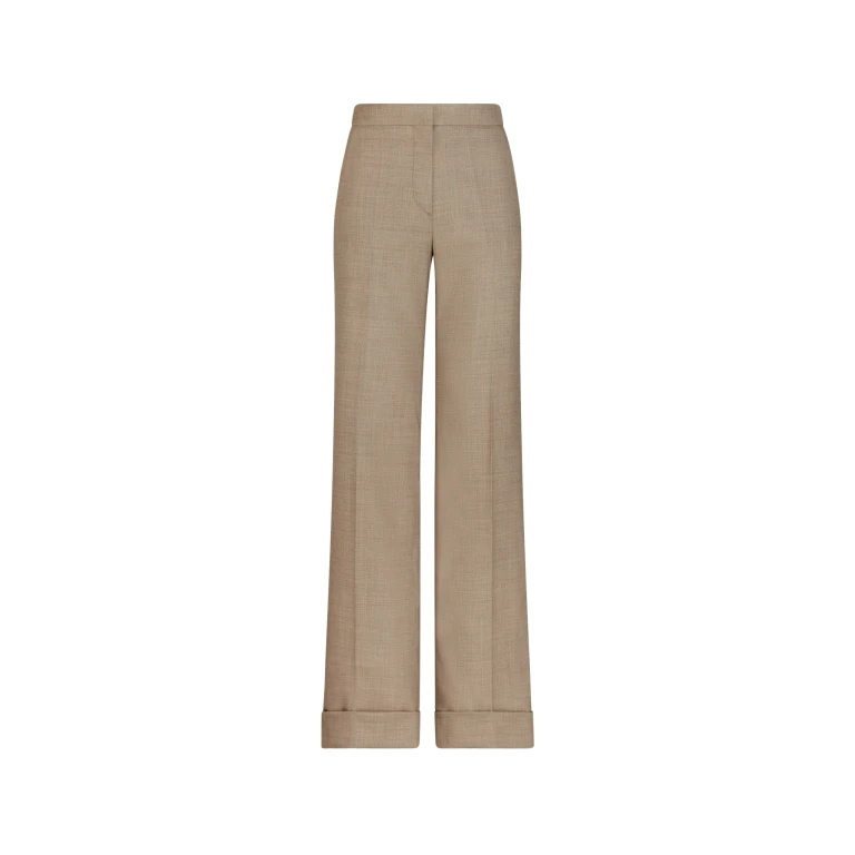 Oscar de la Renta Wool-Blend Wide-Leg Pant - Oscar de la Renta Pants - American Couture - Shop at Luxury Shoes 