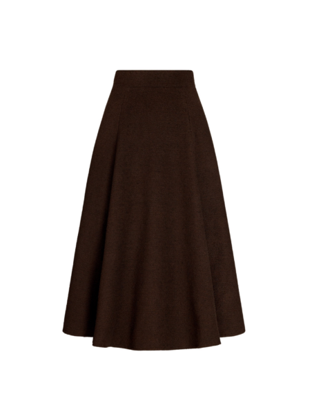 Oscar de la Renta Wool Tweed Pleated Skirt - Oscar de la Renta Skirts - American Couture - Shop at Luxury Shoes 