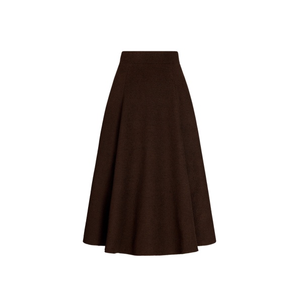 Oscar de la Renta Wool Tweed Pleated Skirt - Oscar de la Renta Skirts - American Couture - Shop at Luxury Shoes 