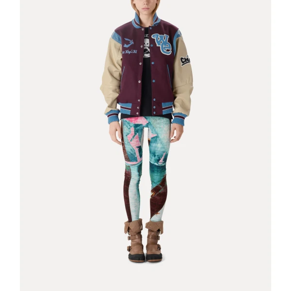 Vivienne Westwood Worlds End Letterman Jacket - Vivienne Westwood Jackets - Punk Luxury - Shop at Luxury Shoes 
