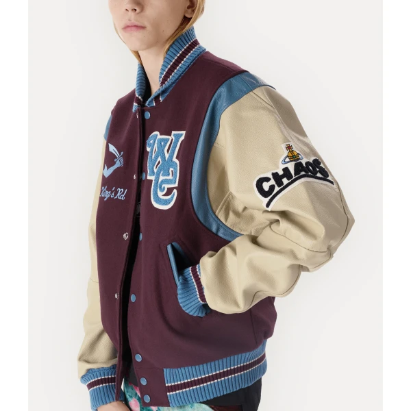 Vivienne Westwood Worlds End Letterman Jacket - Vivienne Westwood Jackets - Punk Luxury - Shop at Luxury Shoes 