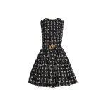 Oscar de la Renta Woven Denim Jacquard Mini Dress - Oscar de la Renta Dresses - American Couture - Shop at Luxury Shoes 