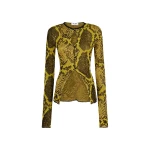 The Attico Yellow And Black Cardigan - The Attico Knitwear - Designed by Gilda Ambrosio & Giorgia Tordini - Shop at Luxury Shoes 