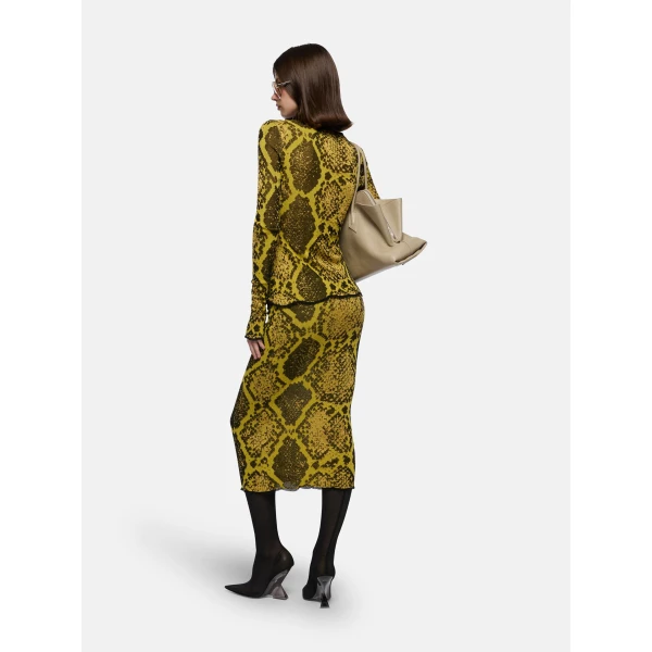 The Attico Yellow And Black Cardigan - The Attico Knitwear - Designed by Gilda Ambrosio & Giorgia Tordini - Shop at Luxury Shoes 