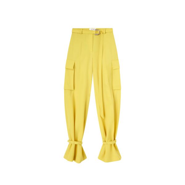 The Attico Yellow Long Pant - The Attico Pants - Designed by Gilda Ambrosio & Giorgia Tordini - Shop at Luxury Shoes 