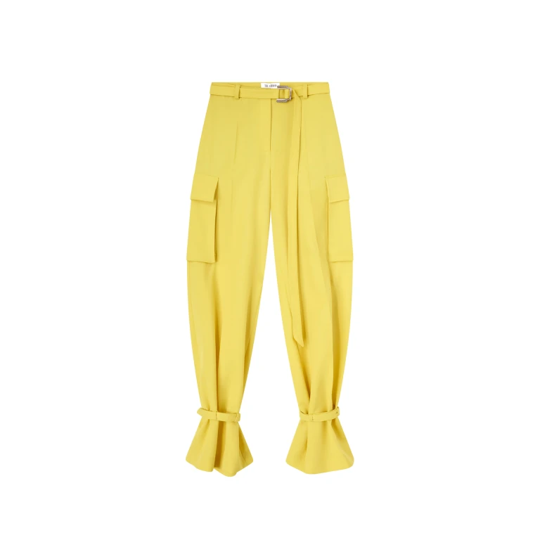 The Attico Yellow Long Pant - The Attico Pants - Designed by Gilda Ambrosio & Giorgia Tordini - Shop at Luxury Shoes 