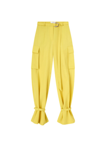The Attico Yellow Long Pant - The Attico Pants - Designed by Gilda Ambrosio & Giorgia Tordini - Shop at Luxury Shoes 