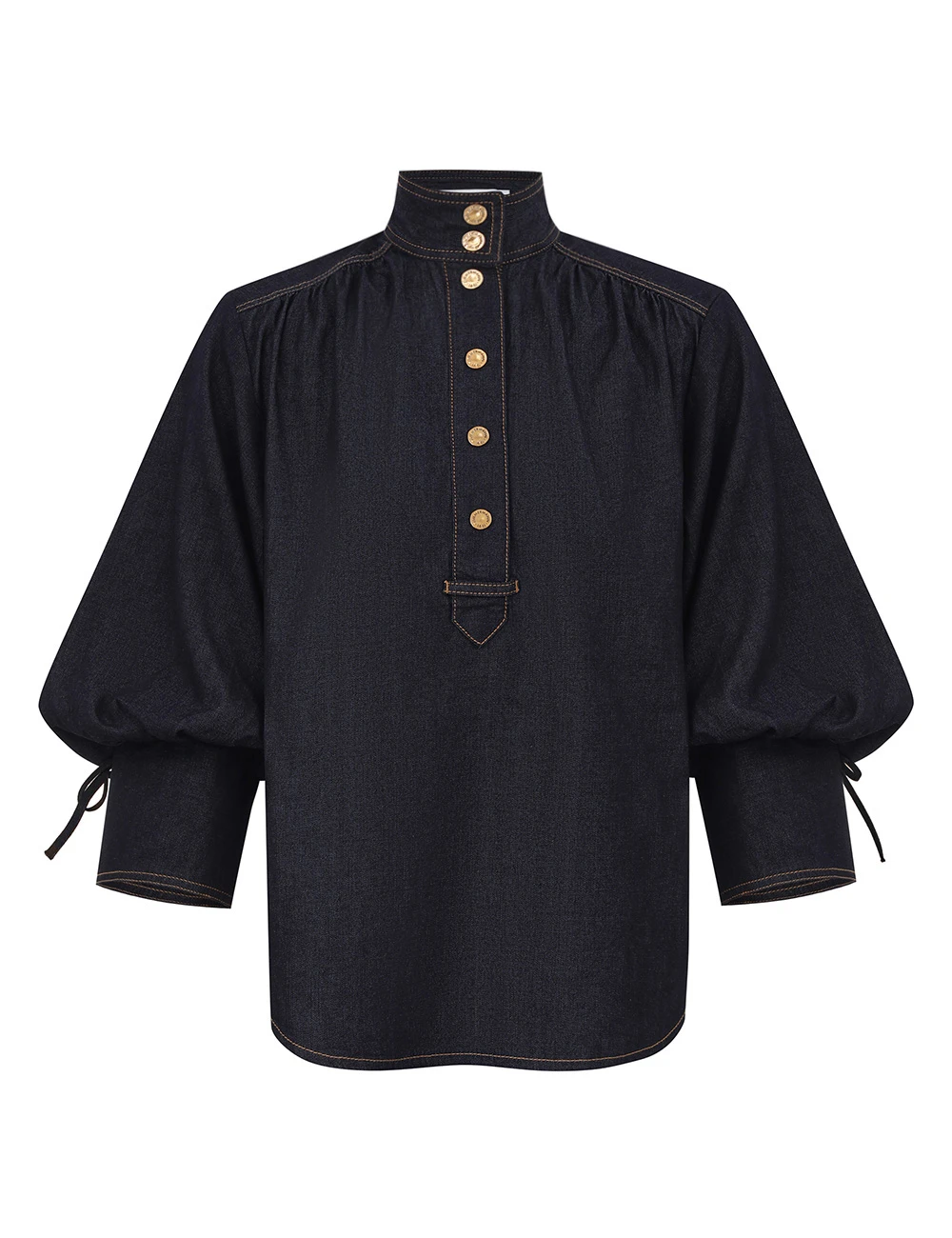 Zimmermann Denim Billow Shirt | Ready to Wear 2025 Collection Luxury Shoes Elevate your elegance in this Zimmermann Tops from the 2025 resort wear edit
