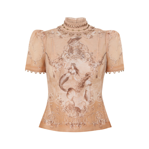 Elevate your elegance in this Zimmermann Tops   from the 2025 resort wear edit