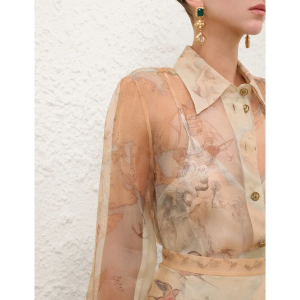 Elevate your elegance in this Zimmermann Tops   from the 2025 resort wear edit