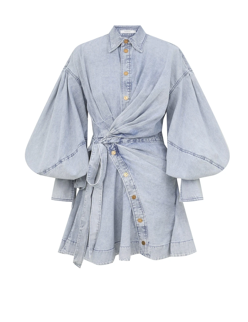 Zimmermann Rebellion Denim Wrap Mini | Ready to Wear 2025 Collection Luxury Shoes Elevate your elegance in this Zimmermann Dresses from the 2025 resort wear edit