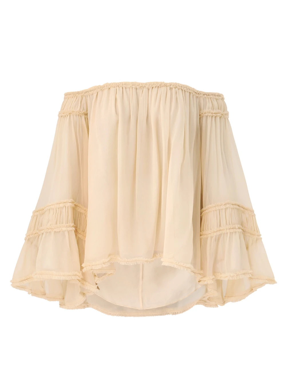 Zimmermann Rebellion Fray Flutter Blouse | Ready to Wear 2025 Collection Luxury Shoes Elevate your elegance in this Zimmermann Tops from the 2025 resort wear edit